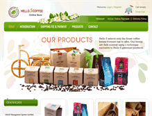 Tablet Screenshot of hello5coffee.com